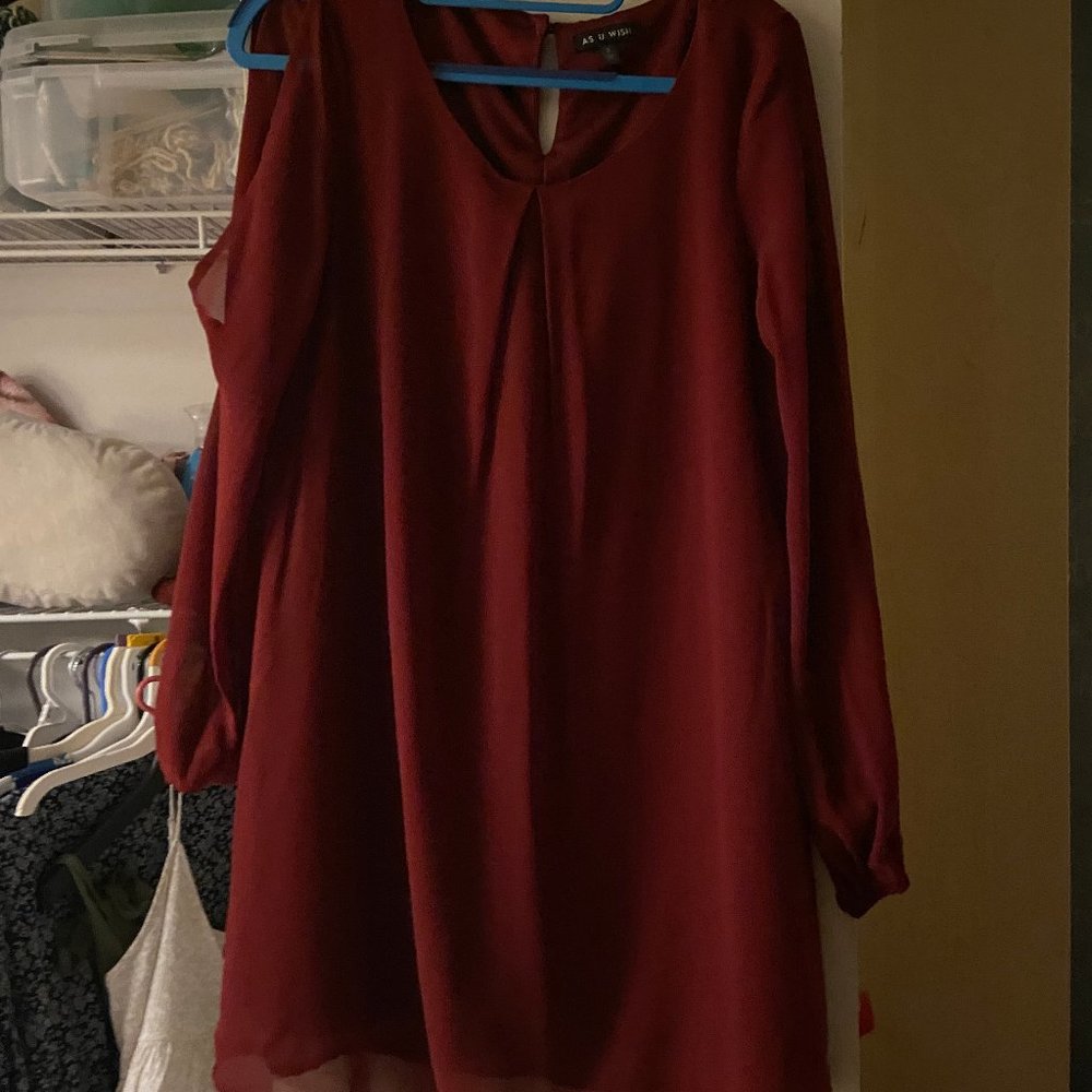 Red A-Line Dress